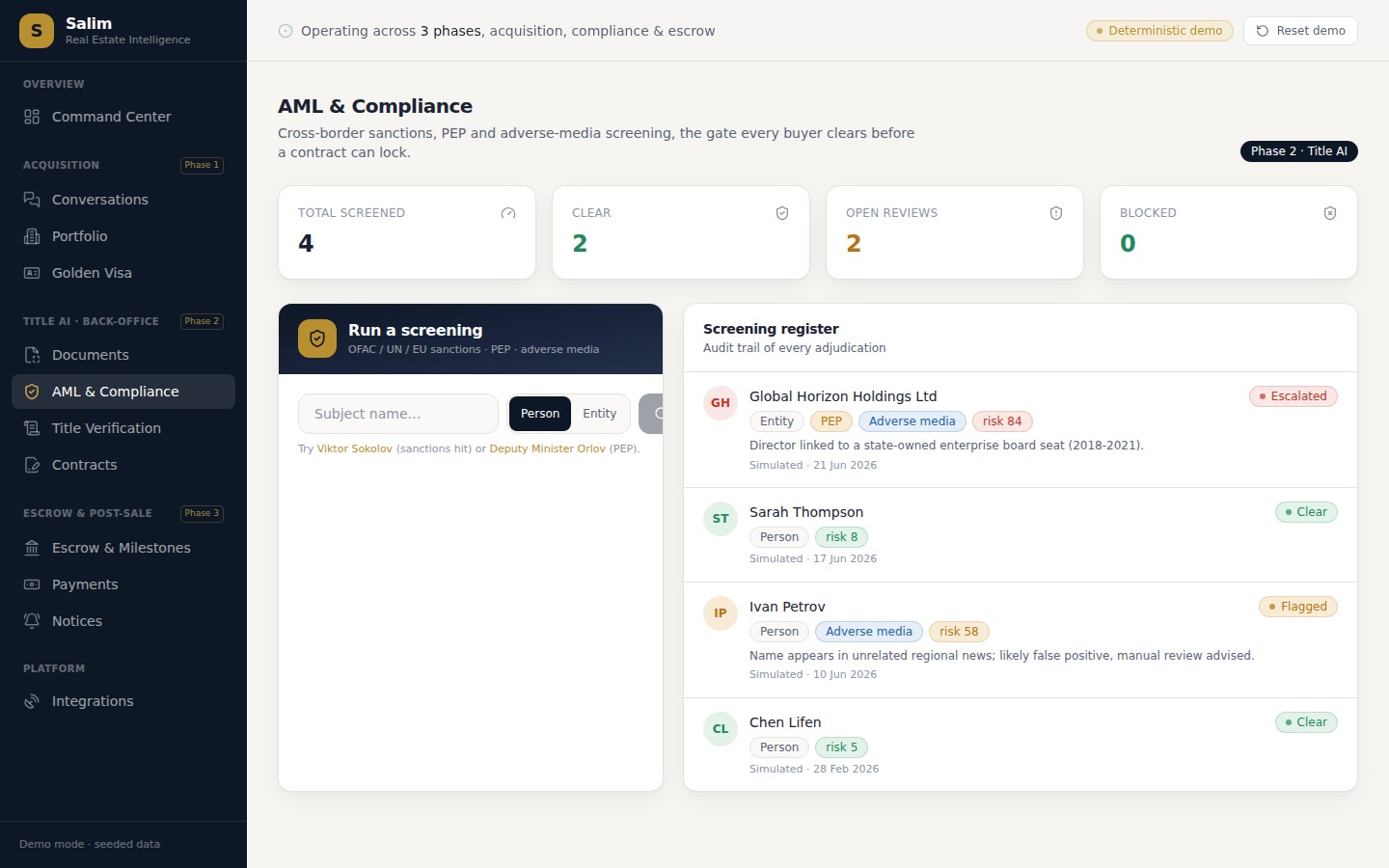 Compliance in seconds, not days